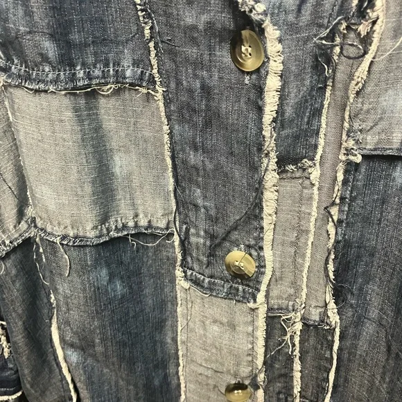 Jaded Gypsy Patchwork Denim Jean Duster Jacket - Picture 3 of 8